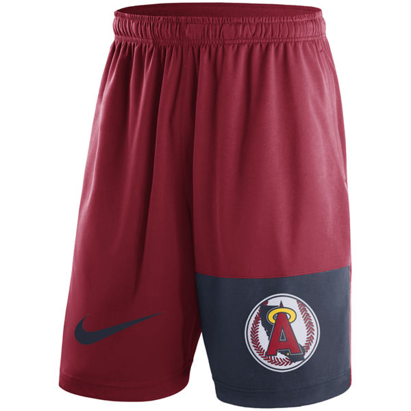 Men's Los Angeles Angels of Anaheim Nike Red Cooperstown Collection Dry Fly Shorts